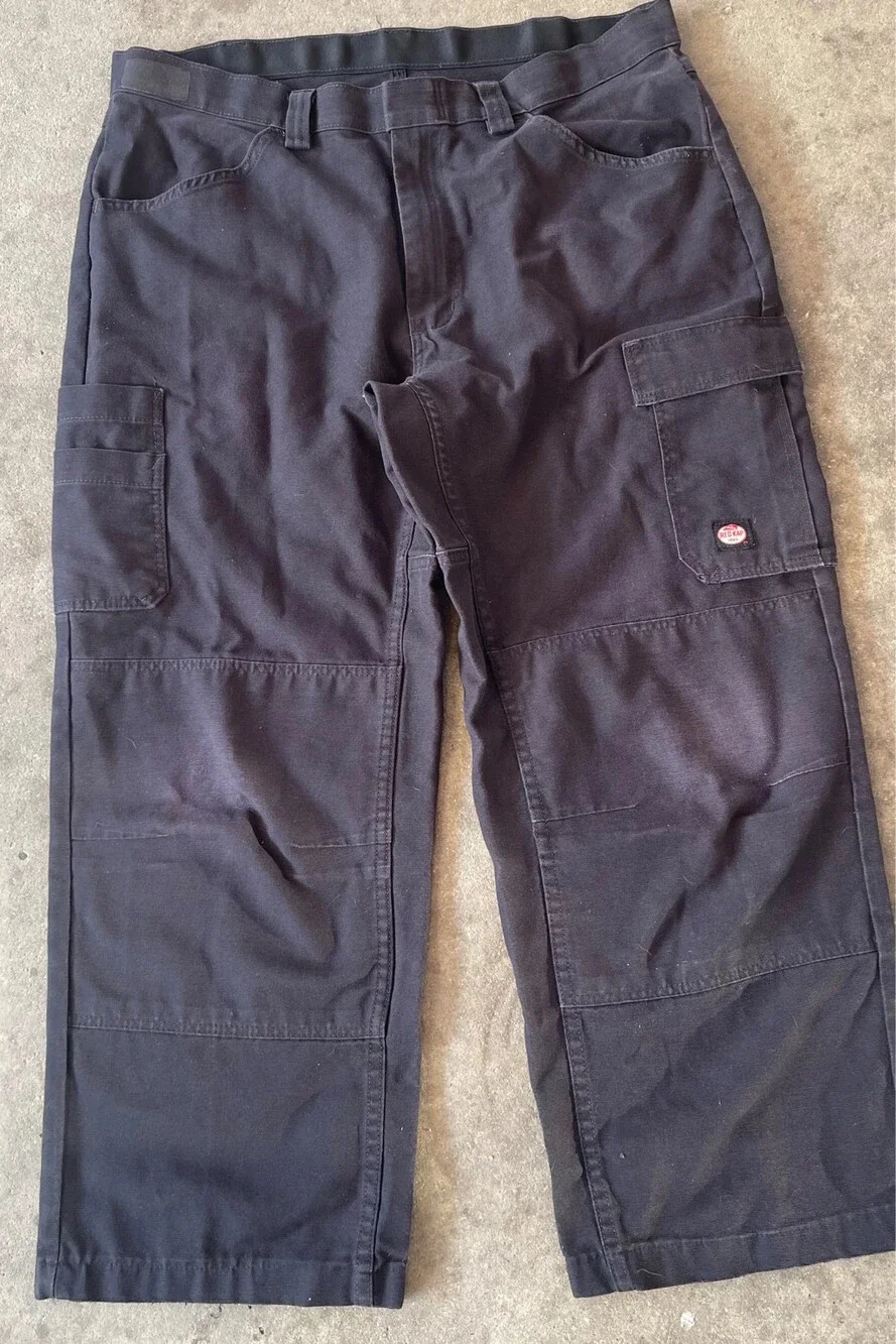 Red Kap work apparel mens Black Pants with pockets sz 36